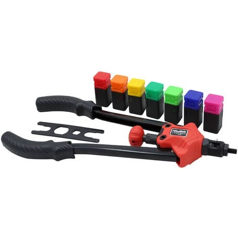 WILTEC Pince Rivets De Traction Pince Pour Rivets Aveugles Écrous à Sertir Set 7 Mandrins Interchangeables 2 WILTEC Pince Rivets De Traction Pince Pour Rivets Aveugles Écrous à Sertir Set 7 Mandrins Interchangeables – Image 2