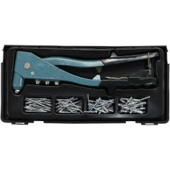 BGS DIY PINCE A RIVETER ET ASSORTIMENT 60 RIVETS De 2.4 - 3.2 - 4 - 4.8 Mm