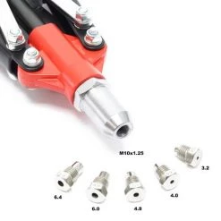 WILTEC Pince à Rivet Aveugle Pince à Levier 150 Pièces Aluminium Rivets Borgnes -Pince et tenaille Soldes 12823947 3