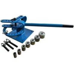 EQUIPEMENT EXPRESS SICOBA Cintreuse Manuelle Presse à Cintrer Plieuse Manuelle Fer Plat Et Rond Tube Acier + 7 Adaptateurs