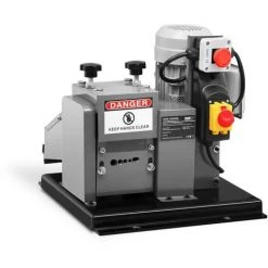 MSW Dénudeuse Fils Dénudeur Recyclage Cuivre Cables Machine 5 Entrées 370W 16M/Min - Argent, Blanc