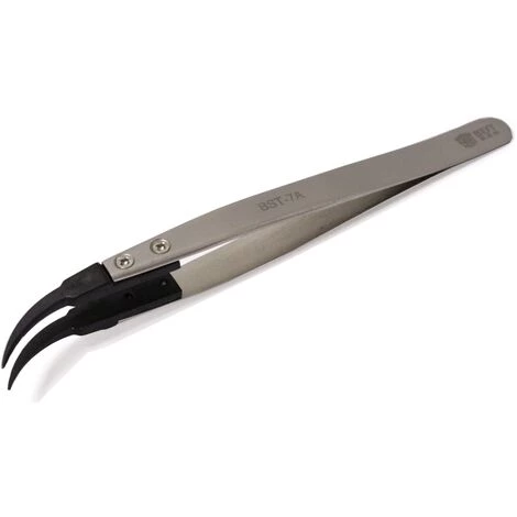 Best - Pincettes De Précision Pointe Recourbée Meilleur Modèle BST-7A 2 Best - Pincettes De Précision Pointe Recourbée Meilleur Modèle BST-7A – Image 2