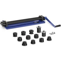 Bordeuse Moulureuse MSW 7 Paires De Molettes Col-De-Cygne 440 Mm - Rouge, Gris, Argent