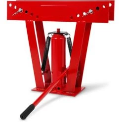 EBERTH Cintreuse De Tubes Machine à Cintrer Les Tubes Hydraulique, Force De Pression 12t, Acier, 6 Pièces De Pression En Fonte 1/2" à 2" Incl., Levier De Pompe Robuste, Cintrage De Tubes