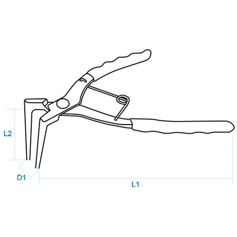 KING TONY Pince Pour Circlips Intérieurs - Becs Longs Coniques 90° L. 180 Mm D. 19 à 60 Mm 2 KING TONY Pince Pour Circlips Intérieurs - Becs Longs Coniques 90° L. 180 Mm D. 19 à 60 Mm – Image 2