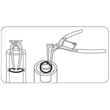 KING TONY Pince Pour Circlips Intérieurs - Becs Longs Coniques 90° L. 180 Mm D. 19 à 60 Mm 3 KING TONY Pince Pour Circlips Intérieurs - Becs Longs Coniques 90° L. 180 Mm D. 19 à 60 Mm – Image 3