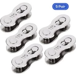 ASUPERMALL 5 Paire Chaine Velo Lien Velo Chaine Outil De Reparation De Velo Missing Link Bike Connecteur Chaine 11S, Argent