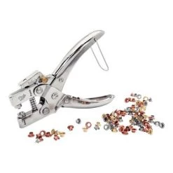 PINCE A OEILLETS RP05 Pour Oeillets 4mm + 100 Oeillets Diam 4mm Blister RAPID -Pince et tenaille Soldes 22682243 3