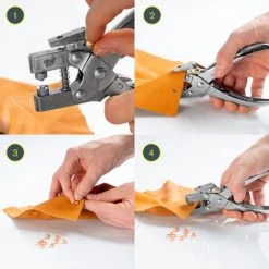 PINCE A OEILLETS RP05 Pour Oeillets 4mm + 100 Oeillets Diam 4mm Blister RAPID -Pince et tenaille Soldes 22682243 5