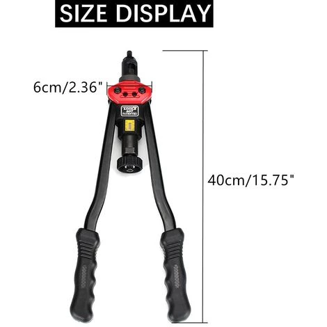 KINGSO M3-M12 Ensemble Pince à Riveter Kits De Rivetage D'écrou Accessoires D'insertion D'écrou De Rivet 2 KINGSO M3-M12 Ensemble Pince à Riveter Kits De Rivetage D'écrou Accessoires D'insertion D'écrou De Rivet – Image 2