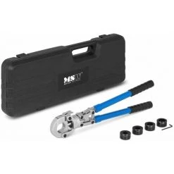MSW Pince à Sertir Outil De Sertissage Radial Plomberie Cuivre Alu Mors V15-28 40kn - Noir