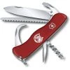 MUELA Grand Couteau De Poche Suisse Victorinox Equestrian Red 0.8583 Avec 12 Fonctions Comprend Un Nettoyeur De Fer à Cheval Et Un Système De Verrouillage Sécurisé.