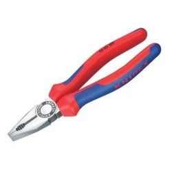 KNIPEX 03 02 180 PINCE UNIVERSELLE 180 MM AVEC POIGNÉES BI-MATIÈRE
