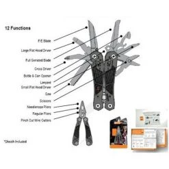 GERBER / BEAR GRYLLS Bear Grylls Ultimate Multitool Avec Manchon En Nylon, 12 Fonctions Différentes, Résistant à L'eau, Design Ergonomique, GE31000749 -Pince et tenaille Soldes 25297308 5
