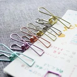 BEARSU Paquet De 25 Or Petit Clips Métalliques - Polyvalent Clips Utilitaires -Pince et tenaille Soldes 25473143 3