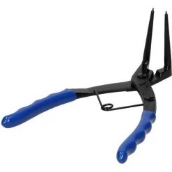 ECD GERMANY Pince Pour Circlips Extérieurs Coudée 90° En Acier Bleu Avec Auto-ouverture