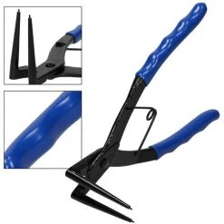 ECD GERMANY Pince Pour Circlips Extérieurs Coudée 90° En Acier Bleu Avec Auto-ouverture -Pince et tenaille Soldes 25877394 3