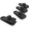 LANGRAY 4 Pcs Pinces De Bache-Coupe-Vent Robuste Pour Auvent,Poignée Pour Pince-Accessoires De Pince De Tente Pour Camping,Baches,Caravane,Toile D'Ombre De Jardin,Noir