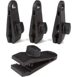 LANGRAY 4 Pcs Pinces De Bache-Coupe-Vent Robuste Pour Auvent,Poignée Pour Pince-Accessoires De Pince De Tente Pour Camping,Baches,Caravane,Toile D'Ombre De Jardin,Noir -Pince et tenaille Soldes 25900085 3