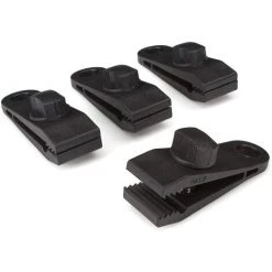 LANGRAY 4 Pcs Pinces De Bache-Coupe-Vent Robuste Pour Auvent,Poignée Pour Pince-Accessoires De Pince De Tente Pour Camping,Baches,Caravane,Toile D'Ombre De Jardin,Noir -Pince et tenaille Soldes 25900085 4
