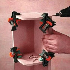 BARES Lot De 4 Pinces à Angle Droit Pour Travail Du Bois, Menuiserie 90 Degrés Clip De Serrage à Angle Droit Fixation Rapide Du Cadre De Photo Colliers De Coin -Pince et tenaille Soldes 27566786 5