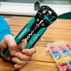 VONROC Pince à Sertir Automatique Professionnelle - Pince à Raccourcir Et à Isoler - Lot De 270 Accessoires De Cosses à Sertir Inclus -Pince et tenaille Soldes 27975262 4