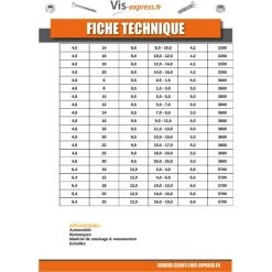VIS EXPRESS RIVET TOUT ACIER BRUT ZING 4X6 EPAISSEUR DU PANNEAU DE 0.5A2 TETE PLATE | Conditionnement: 100 Pieces -Pince et tenaille Soldes 28008703 4