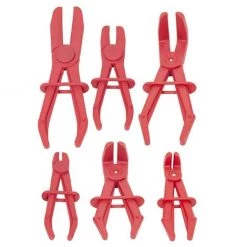 KROFTOOLS LOT DE 6 PINCES DE SERRAGE DROITES ET COUDEES POUR CLAMPER LES TUYAUX