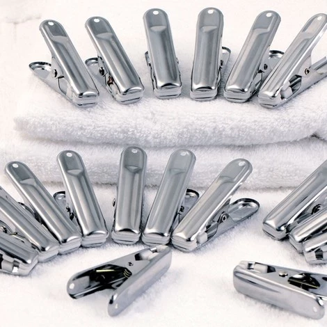 IDMARKET 40 Pinces à Linge Inox, Pinces Incassables, Inusables, Ne Rouillent Pas - Naturel 3 IDMARKET 40 Pinces à Linge Inox, Pinces Incassables, Inusables, Ne Rouillent Pas - Naturel – Image 3