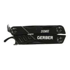 Outil Multifonction Gerber Avec 12 fonctions, Dime Pocket Multi-tool, Noir, 31-003610