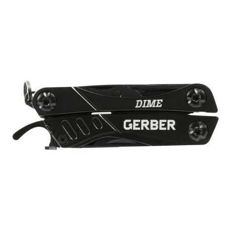 Outil Multifonction Gerber Avec 12 fonctions, Dime Pocket Multi-tool, Noir, 31-003610 1 Outil Multifonction Gerber Avec 12 fonctions, Dime Pocket Multi-tool, Noir, 31-003610
