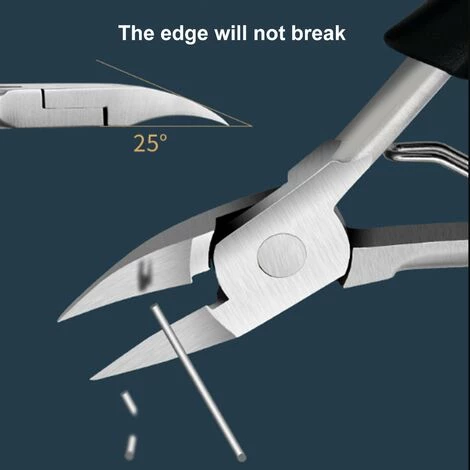 HAPPYSHOPPING Pince Olecrane En Acier Inoxydable, Coupe-ongles Pour Fossea Ongles, Cueilleur De Clous, Bleu - Bleu 3 HAPPYSHOPPING Pince Olecrane En Acier Inoxydable, Coupe-ongles Pour Fossea Ongles, Cueilleur De Clous, Bleu - Bleu – Image 3