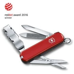 Couteau Suisse Victorinox Nail Clip 580, Avec 8 Fonctions, Avec Lime à Ongles Et Nettoyeur D'ongles, Format Compact, Couleur Rouge, Avec Lime à Ongles Et Nettoyeur D'ongles.
