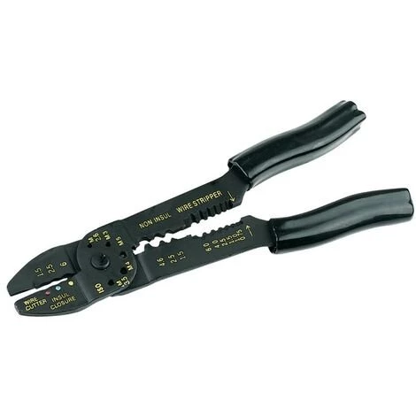 SILVERLINE Pince à Sertir Et à Dénuder - 230 Mm 1 SILVERLINE Pince à Sertir Et à Dénuder - 230 Mm