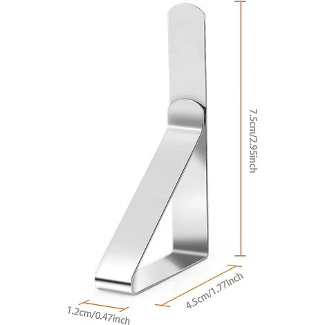 BRIDAY Lot De 24 Pinces à Nappe En INOX Pinces À Nappe De Table Ressort 3 BRIDAY Lot De 24 Pinces à Nappe En INOX Pinces À Nappe De Table Ressort – Image 3