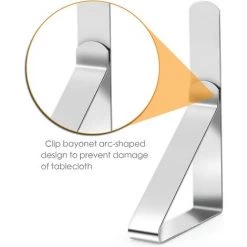 BRIDAY Lot De 24 Pinces à Nappe En INOX Pinces À Nappe De Table Ressort 8 BRIDAY Lot De 24 Pinces à Nappe En INOX Pinces À Nappe De Table Ressort -Pince et tenaille Soldes 33613905 4