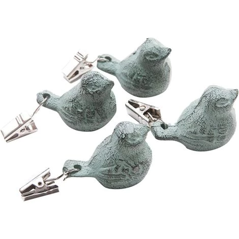 BRIDAY Lot De 4 Poids De Nappe, Poids Pour Nappe En Fonte, Oiseau Vert Antique Pinces À Nappe, Pour La Maison, Le Jardin, Les Fêtes, Le Camping, Les Pique-niques 1 BRIDAY Lot De 4 Poids De Nappe, Poids Pour Nappe En Fonte, Oiseau Vert Antique Pinces À Nappe, Pour La Maison, Le Jardin, Les Fêtes, Le Camping, Les Pique-niques