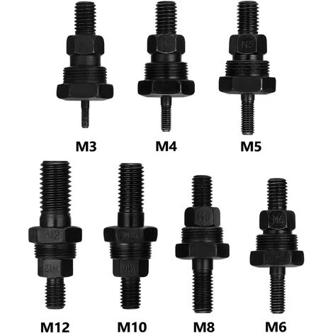 ASUPERMALL Riveter Machine Accessoire Filete Mandrin Rivet Adaptateur Ecrou Outil Pull Rod Riveter Remplacement Riveteurs, M4 2 ASUPERMALL Riveter Machine Accessoire Filete Mandrin Rivet Adaptateur Ecrou Outil Pull Rod Riveter Remplacement Riveteurs, M4 – Image 2