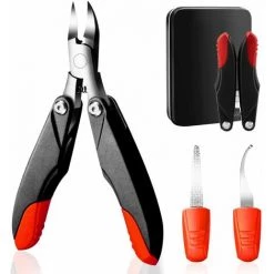 BRIDAY Ensemble De Pinces à Ongles, Ensemble De Pinces à Ongles Ubitree Coupe-ongles En Acier Inoxydable Pour Ongles épais Et Incarnés, Panaris, Onychomycose, Mycose Des Ongles, Coupe-ongles Pinces à Cuticules, Kit De Pinces à Ongles Incarnés