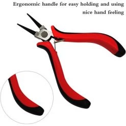 HAPPYSHOPPING Mini Pinces Pinces A Long Nez Outils De Bricolage J-ewelry Pinces Faites A La Main Pour L'artisanat Portable,modele : pince A Long Bec Rouge - Modele : pince A Long Bec Rouge -Pince et tenaille Soldes 35829286 3