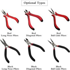 HAPPYSHOPPING Mini Pinces Pinces A Long Nez Outils De Bricolage J-ewelry Pinces Faites A La Main Pour L'artisanat Portable,modele : pince A Long Bec Rouge - Modele : pince A Long Bec Rouge -Pince et tenaille Soldes 35829286 5