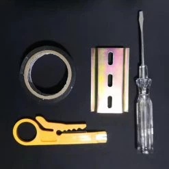 COOFIX Petit Couteau à Dénuder Jaune Dispositif De Dénudage De Fil Simple Dispositif De Dénudage De Fil De Téléphone Internet Couteau De Dénudage De Fil De Téléphone Internet -Pince et tenaille Soldes 35909870 3