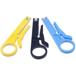 COOFIX Petit Couteau à Dénuder Jaune Dispositif De Dénudage De Fil Simple Dispositif De Dénudage De Fil De Téléphone Internet Couteau De Dénudage De Fil De Téléphone Internet -Pince et tenaille Soldes 35909870 5