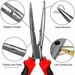 DONTODENT Pince Pour La Pêche En Acier Inoxydable, Outils De Pêche , Gants De Pêche-Pince à Poisson-Pince Pour La Manipulation Du Poisson