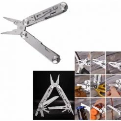 ILOVEMILAN Pince Multifonction En Acier Inoxydable Avec Structure Autoverrouillée Parfait Pour Extérieur, Survie, Camping, Randonnée, Réparation Simple