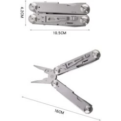 ILOVEMILAN Pince Multifonction En Acier Inoxydable Avec Structure Autoverrouillée Parfait Pour Extérieur, Survie, Camping, Randonnée, Réparation Simple -Pince et tenaille Soldes 36781298 4