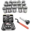SENDERPICK ER32 Jeu De Pinces De Serrage Pour Fraise CNC Ø 3-20 Mm + MK3 M12 + Clé