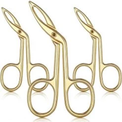 ILOVEMILAN Pince à épiler à Pointe Plate En Ciseaux à Sourcils, 3 Paquets