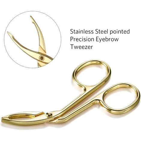 ILOVEMILAN Pince à épiler à Pointe Plate En Ciseaux à Sourcils, 3 Paquets 4 ILOVEMILAN Pince à épiler à Pointe Plate En Ciseaux à Sourcils, 3 Paquets – Image 4