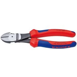 KNIPEX 74 02 140 PINCE COUPANTE DE CÔTÉ À FORTE DÉMULTIPLICATION NOIRE ATRAMENTISÉE 140 MM